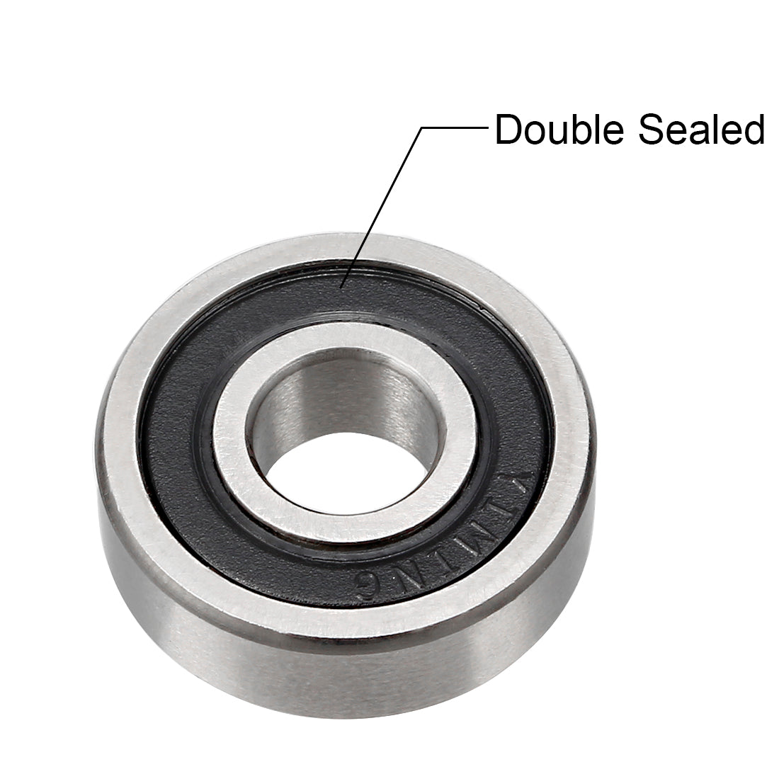 Harfington Deep Groove Ball Bearings Metric Double Seal Chrome Steel ABEC1 Z1