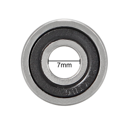 Harfington Deep Groove Ball Bearings Metric Double Seal Chrome Steel ABEC1 Z1