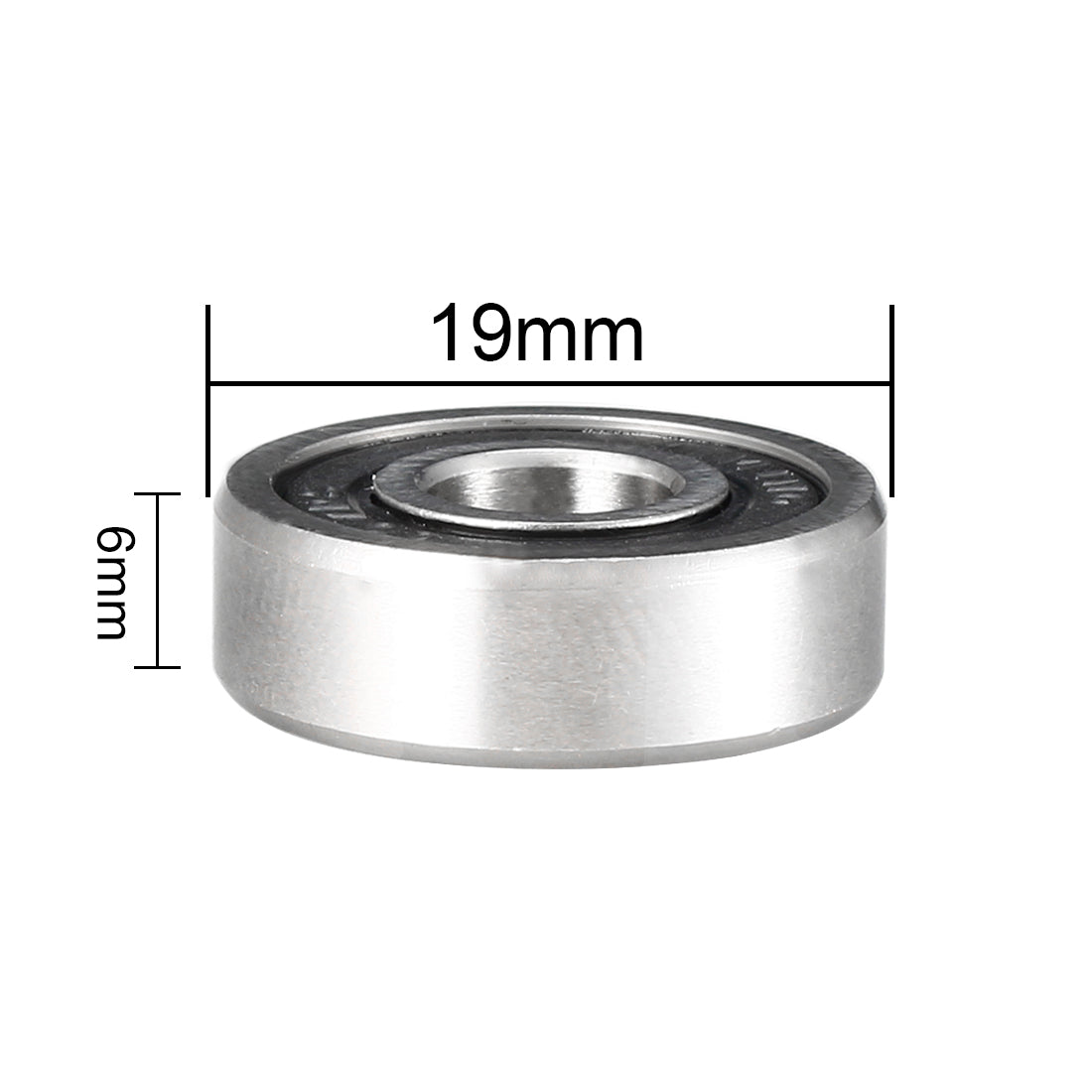 Harfington Deep Groove Ball Bearings Metric Double Seal Chrome Steel ABEC1 Z1