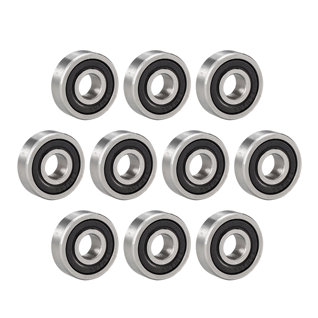 Harfington Deep Groove Ball Bearings Metric Double Seal Chrome Steel ABEC1 Z1