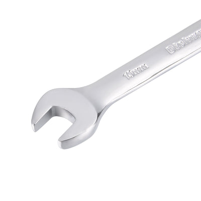 Harfington Metric 10mm 12-Point Box Open End Combination Wrench Chrome Finish, Cr-V