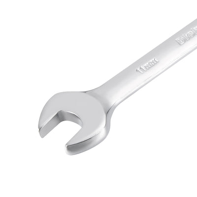 Harfington Metric 11mm 12-Point Box Open End Combination Wrench Chrome Finish, Cr-V