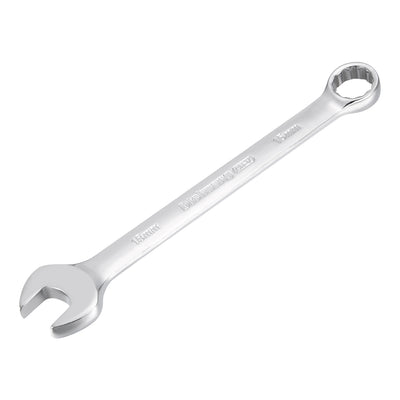 Harfington Metric 15mm 12-Point Box Open End Combination Wrench Chrome Finish, Cr-V