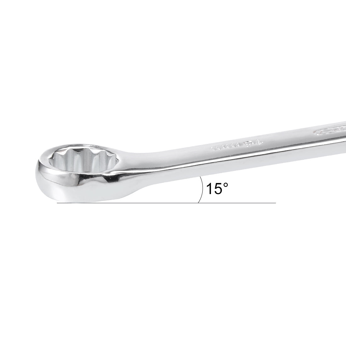 Harfington Metric 12-Point Box Open End Combination Wrench Electrophoresis Coating, Cr-V