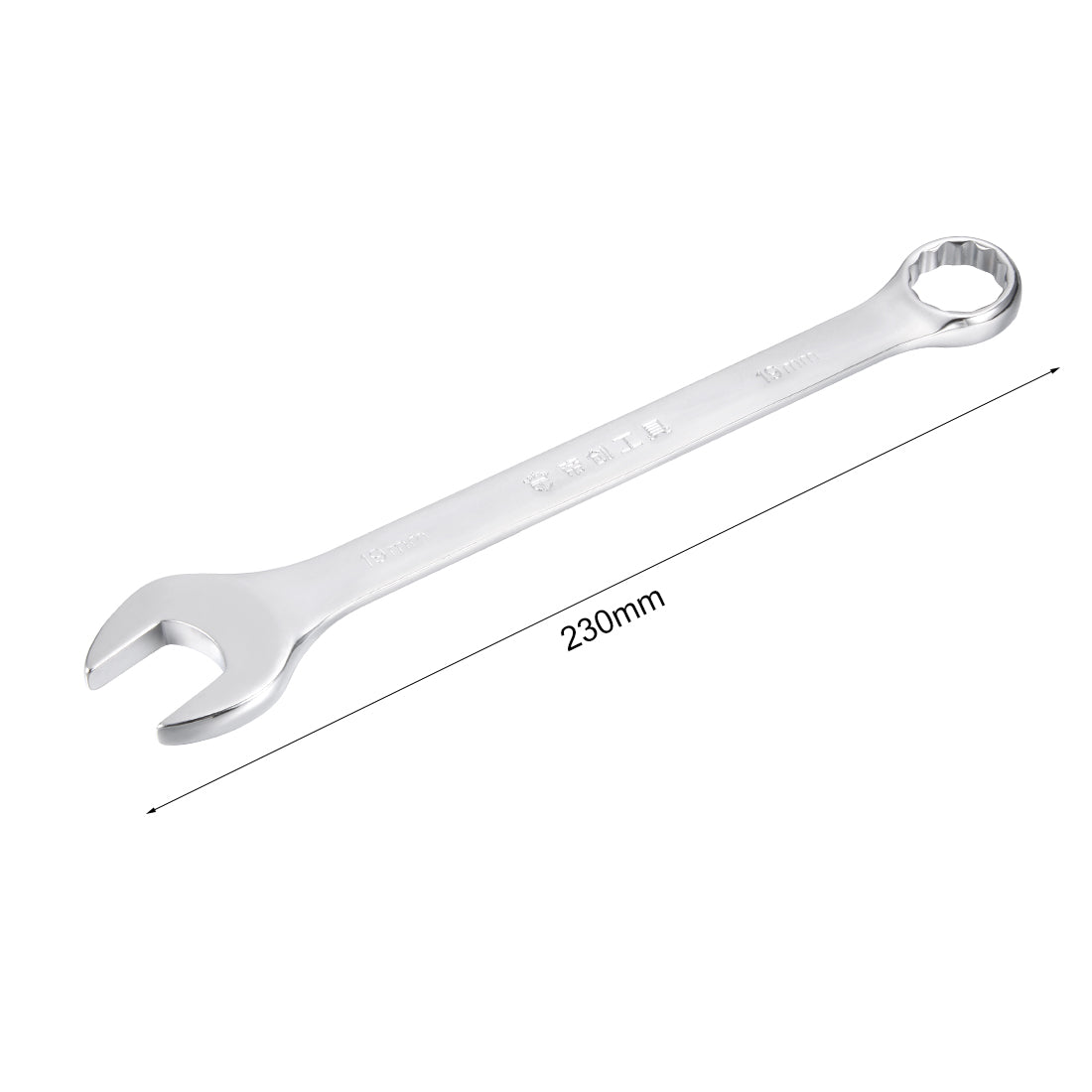 Harfington Metric 12-Point Box Open End Combination Wrench Electrophoresis Coating, Cr-V