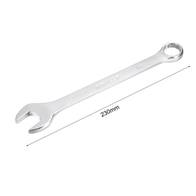 Harfington Metric 12-Point Box Open End Combination Wrench Electrophoresis Coating, Cr-V