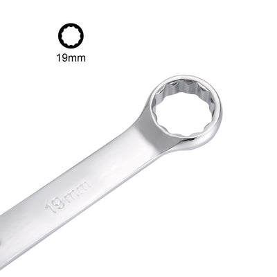 Harfington Metric 12-Point Box Open End Combination Wrench Electrophoresis Coating, Cr-V