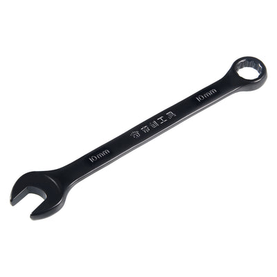 Harfington Metric 10mm 12-Point Box Open End Combination Wrench Black Electrophoresis Coating, Cr-V