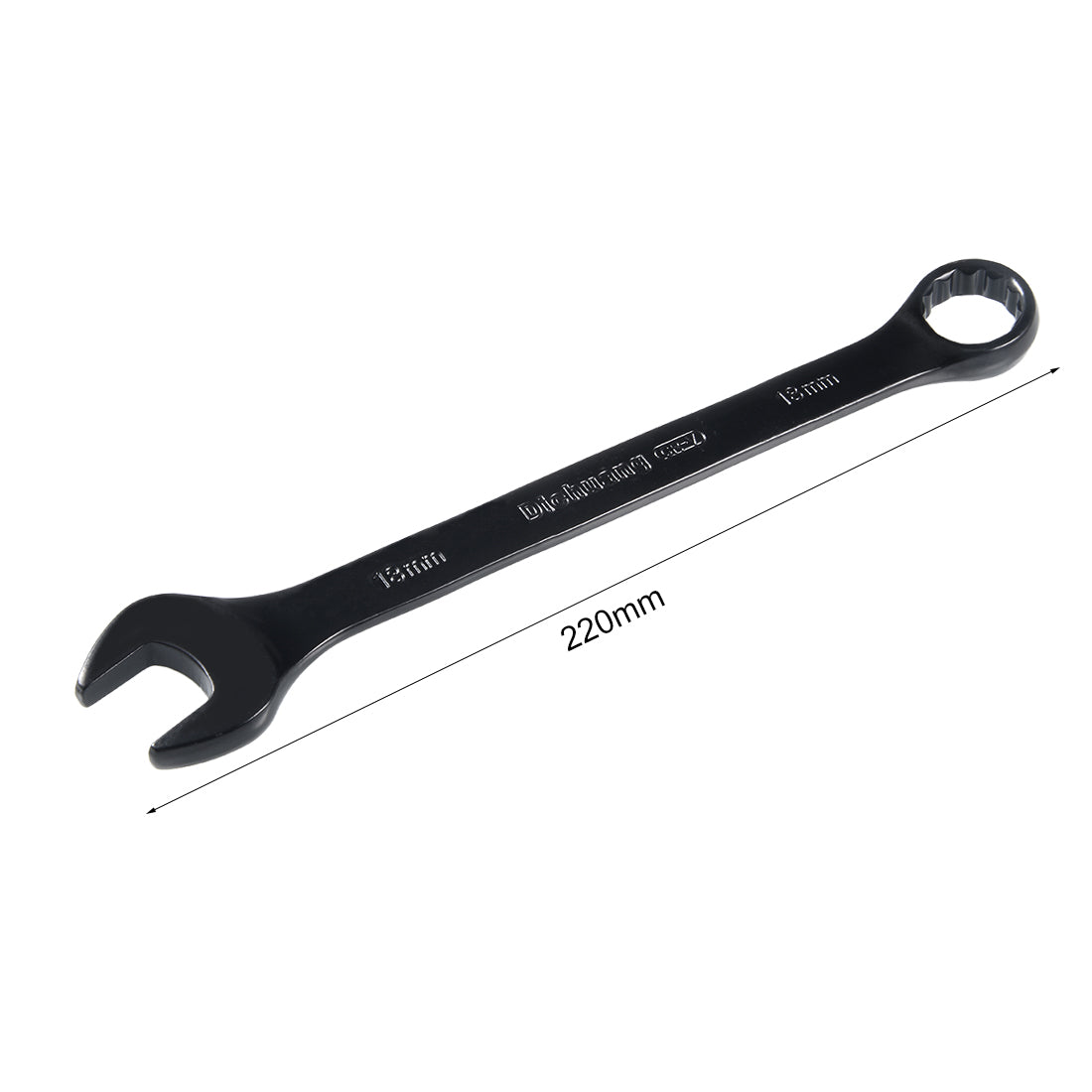 Harfington Metric 12-Point Box Open End Combination Wrench Electrophoresis Coating, Cr-V
