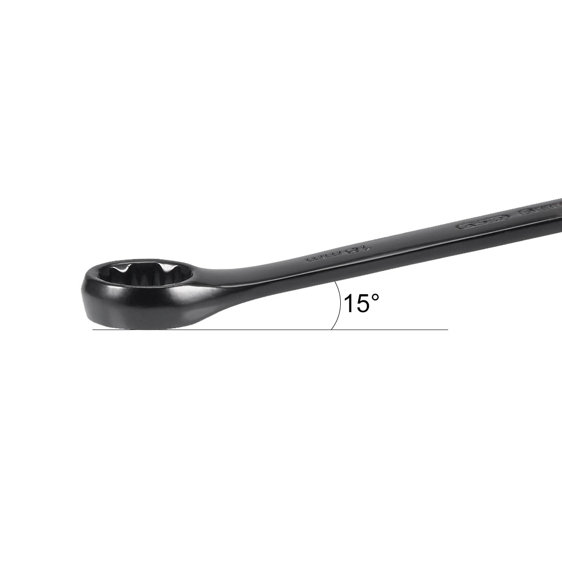 Harfington Metric 12-Point Box Open End Combination Wrench Electrophoresis Coating, Cr-V