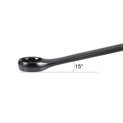 Harfington Metric 12-Point Box Open End Combination Wrench Electrophoresis Coating, Cr-V