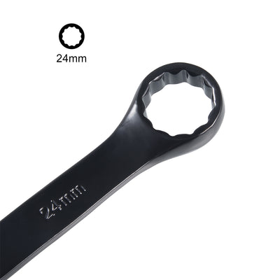 Harfington Metric 12-Point Box Open End Combination Wrench Electrophoresis Coating, Cr-V