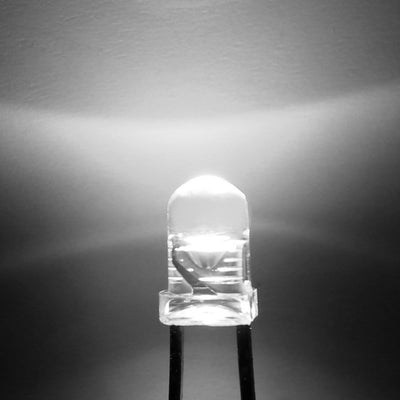 Harfington 150pcs LED Diode Lights Clear Round 20mA Super Bright Light Emitting Diodes