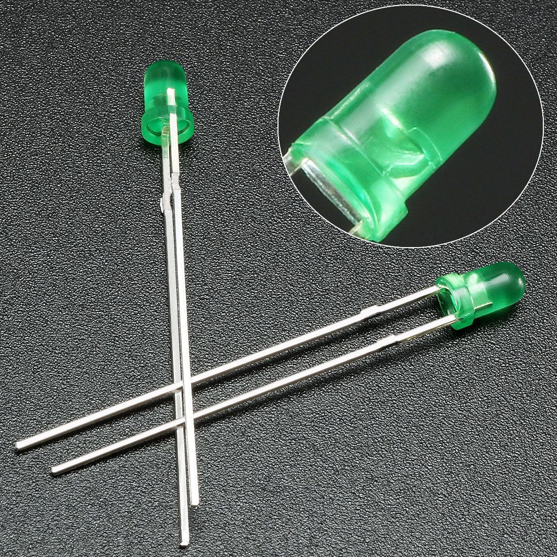 Harfington 150pcs 3mm LED Diode Light Colored Len Diffused Round 20mA Light Emitting Diodes