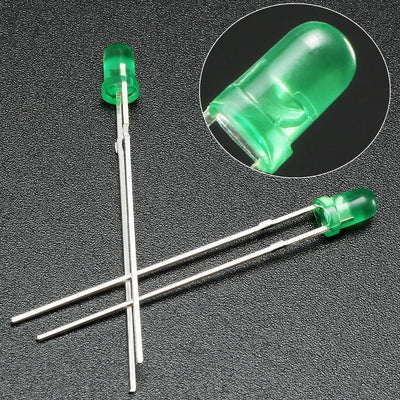 Harfington 150pcs 3mm LED Diode Light Colored Len Diffused Round 20mA Light Emitting Diodes