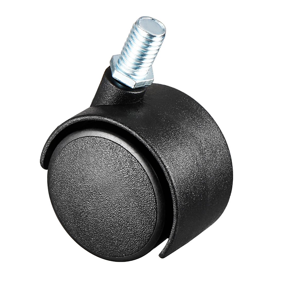 Harfington 4 Pcs 1.5 Inch Swivel Caster Wheels Nylon 360 Degree M8 x 13mm Threaded Stem Caster Wheel  , 33lb Capacity