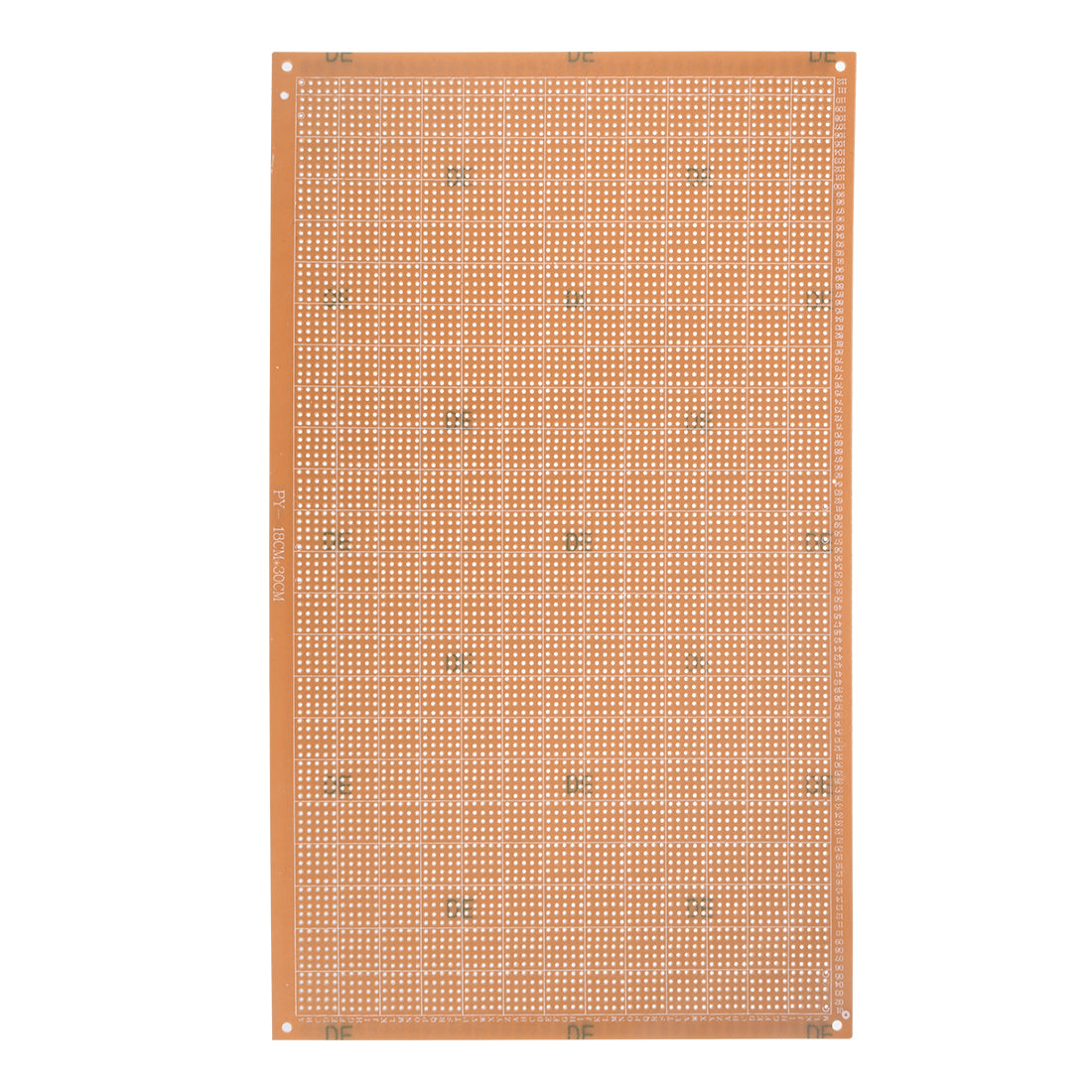 Harfington 18x30cm einseitige Universal-Leiterplatte aus Papier zum DIY-Löten, braun, 2 Stück