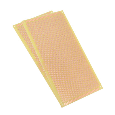 Harfington 130x250mm Single Sided Universal Printed Circuit Board for Soldering 2pcs