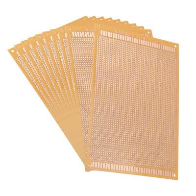 Harfington 12x18cm Single Side Universal Paper Printed Circuit Board for DIY Soldering 10pcs