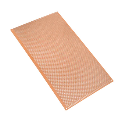 Harfington 18x30cm Single Sided Universal Paper Printed Circuit Board Thickness 1.6mm for DIY Soldering Brown 1pcs