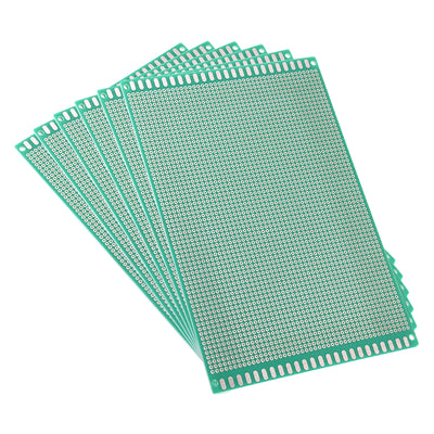 Harfington 12x18cm Single Sided Universal Printed Circuit Board for DIY Soldering Green Thickness 1.6mm 6pcs