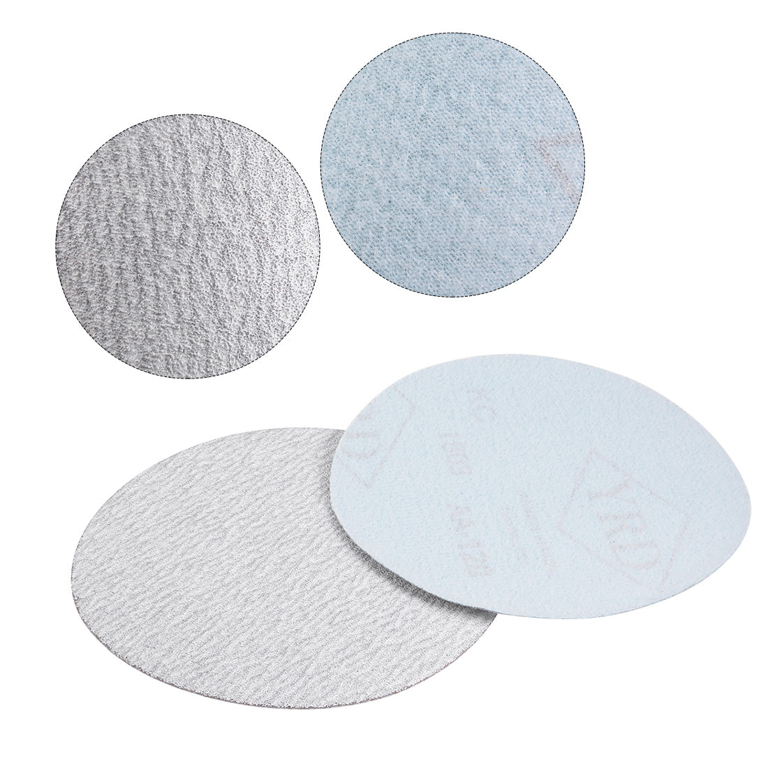 Harfington Aluminum Oxide Dry Hook and Loop Discs Flocking Sandpaper