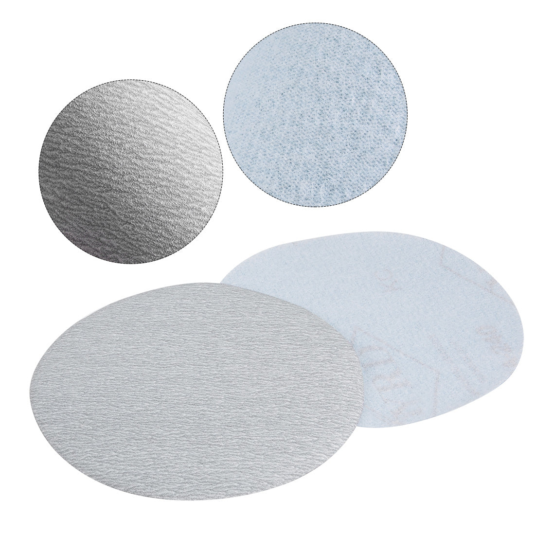 Harfington Aluminum Oxide Dry Hook and Loop Discs Flocking Sandpaper