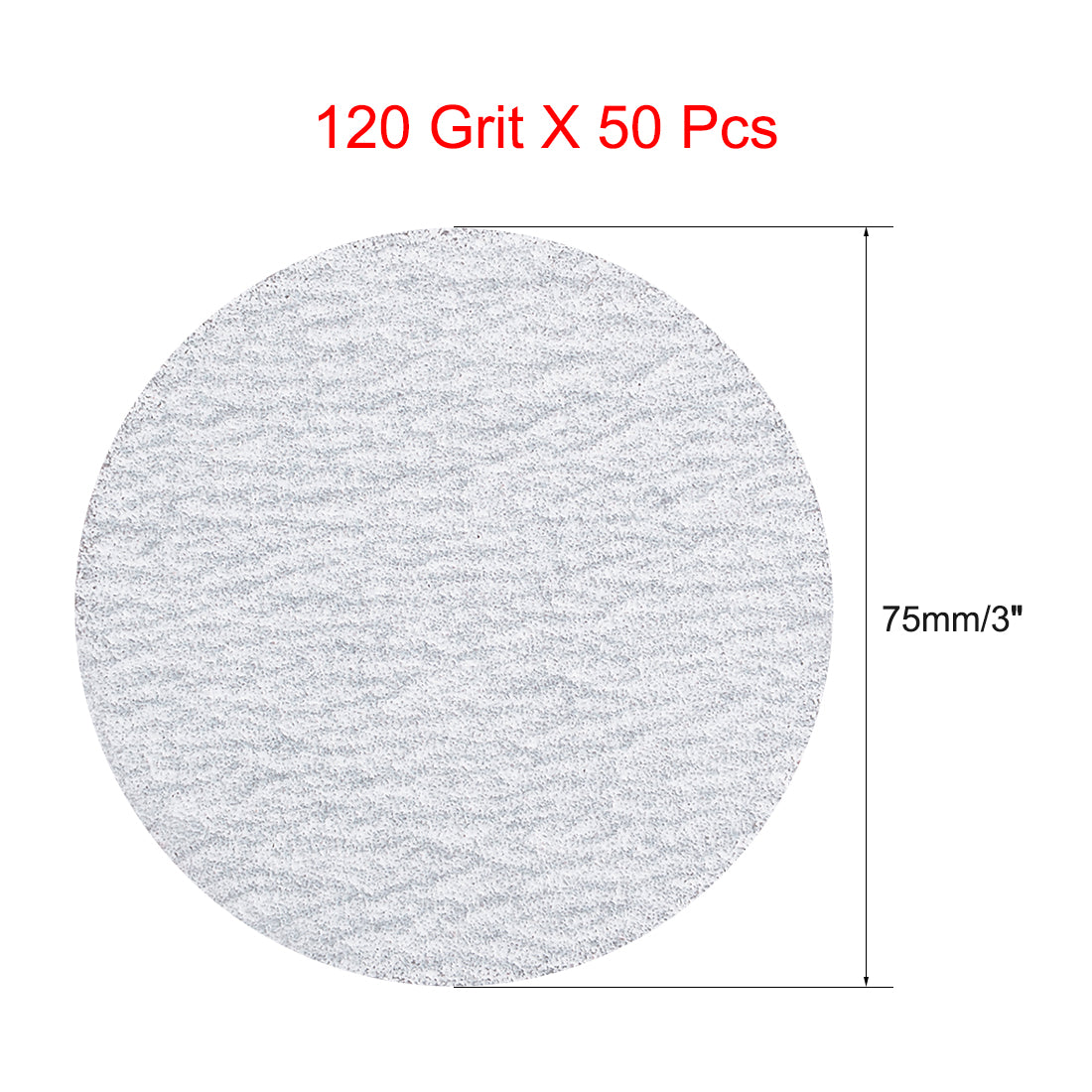 Harfington Aluminum Oxide Dry Hook and Loop Sander Discs Flocking Sandpapers