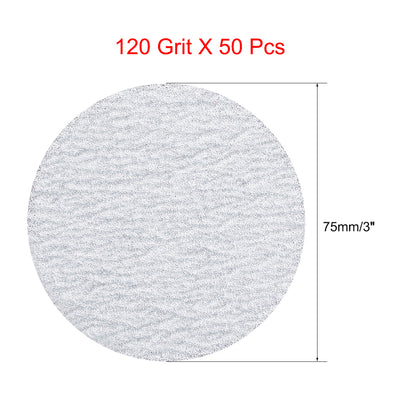 Harfington Aluminum Oxide Dry Hook and Loop Sander Discs Flocking Sandpapers