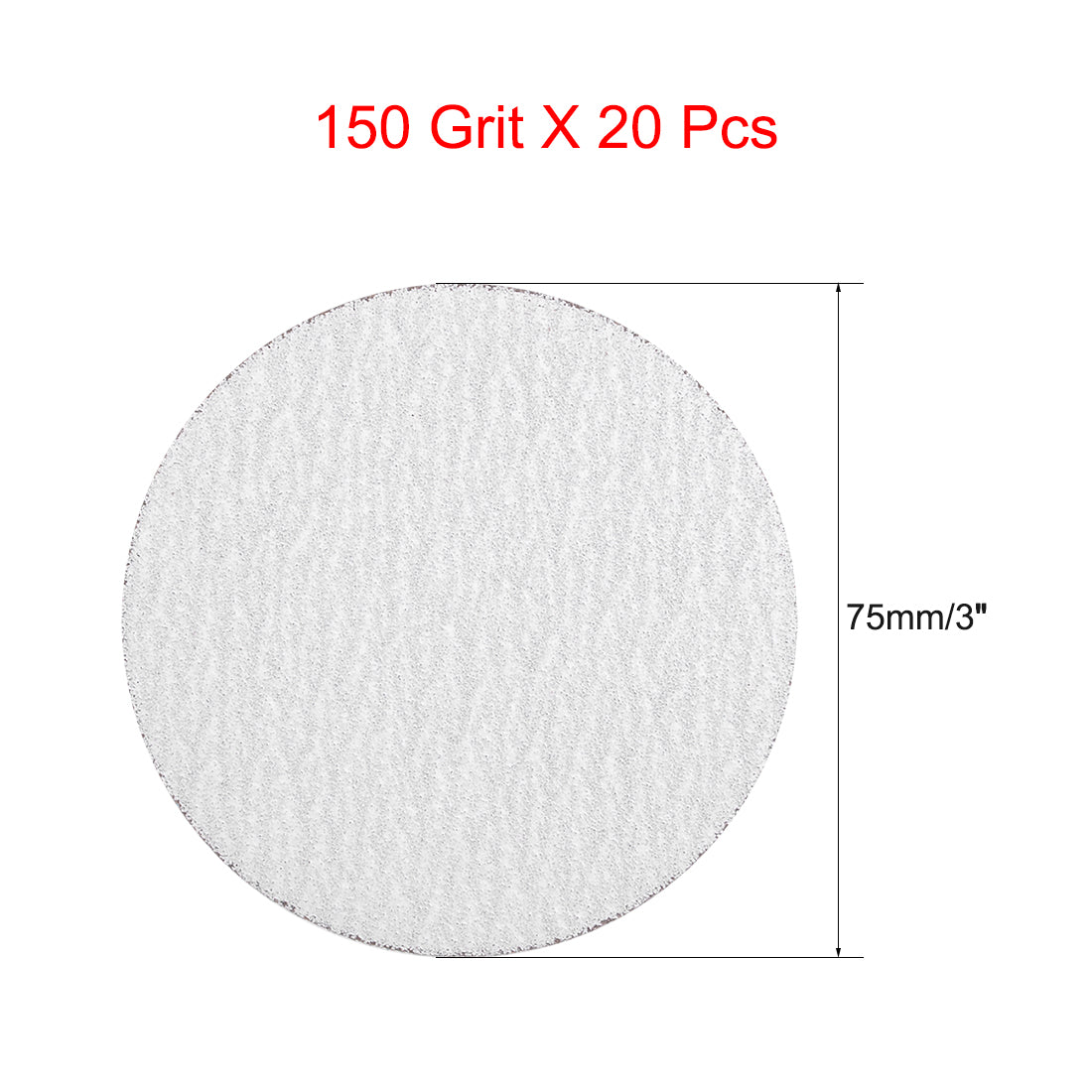 Harfington Aluminum Oxide Dry Hook and Loop Sand Discs Flocking Sandpapers