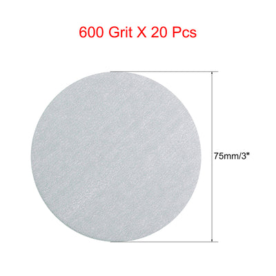 Harfington Aluminum Oxide Dry Hook and Loop Sand Discs Flocking Sandpapers