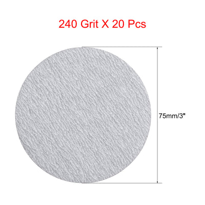 Harfington Aluminum Oxide Dry Hook and Loop Sand Discs Flocking Sandpapers