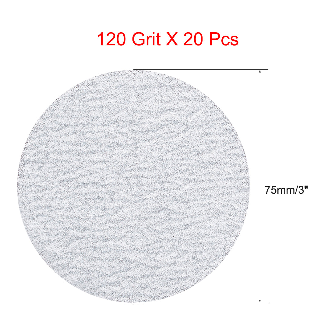 Harfington Aluminum Oxide Dry Hook and Loop Sand Discs Flocking Sandpapers