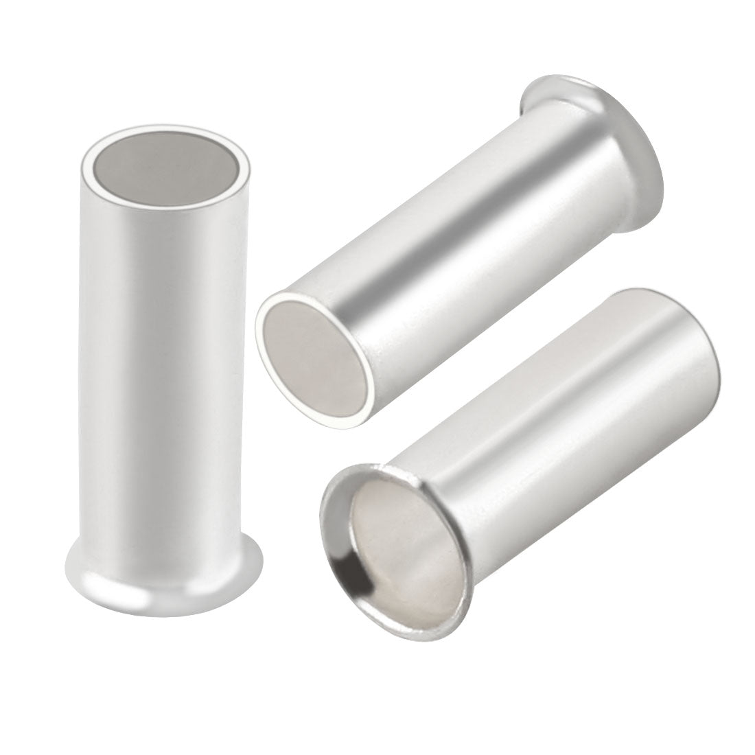 Harfington 150Pcs EN2508 Tin Plating Non-Insulated Wire Ferrule Terminal Copper Connector for 14AWG