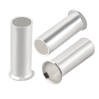 Harfington 150Pcs EN2508 Tin Plating Non-Insulated Wire Ferrule Terminal Copper Connector for 14AWG