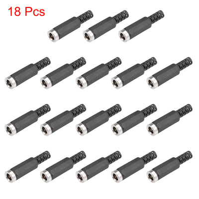 Harfington 18 Stück 5,5 mm x 2,1 mm weiblicher DC-Strom-Klinkenstecker-Buchsen-Adapter für Netzteil-Anschluss