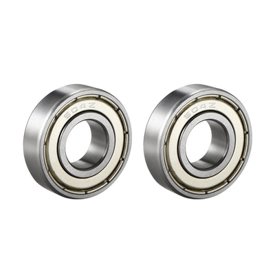 Harfington Deep Groove Ball Bearings Metric Single Shielded Chrome Steel P0 Z2