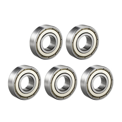 Harfington Deep Groove Ball Bearings Inch Double Shielded Chrome Steel ABEC1 Z2 Level