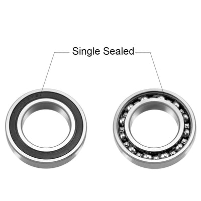 Harfington Deep Groove Ball Bearings Single Sealed Chrome Steel