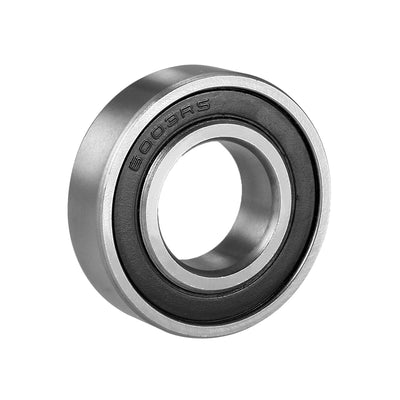 Harfington Deep Groove Ball Bearing 6003RS Single Sealed, 17mm x 35mm x 10mm Chrome Steel Bearings, 1Pack