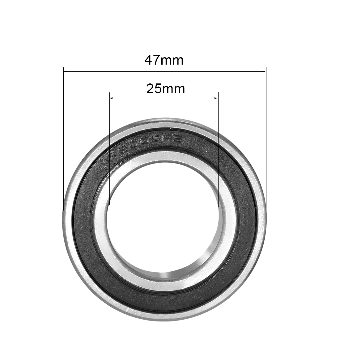 Harfington Deep Groove Ball Bearings Metric Single Sealed Chrome Steel P0 Z2 Level