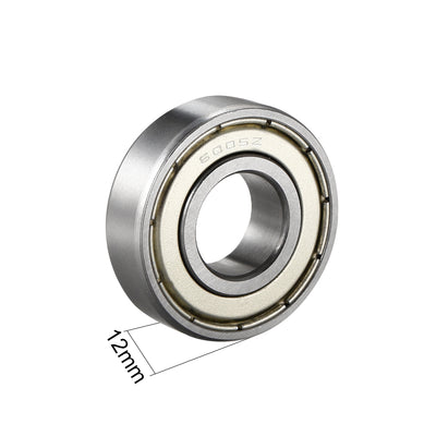 Harfington Deep Groove Ball Bearings Metric Single Shielded Chrome Steel P0 Z2