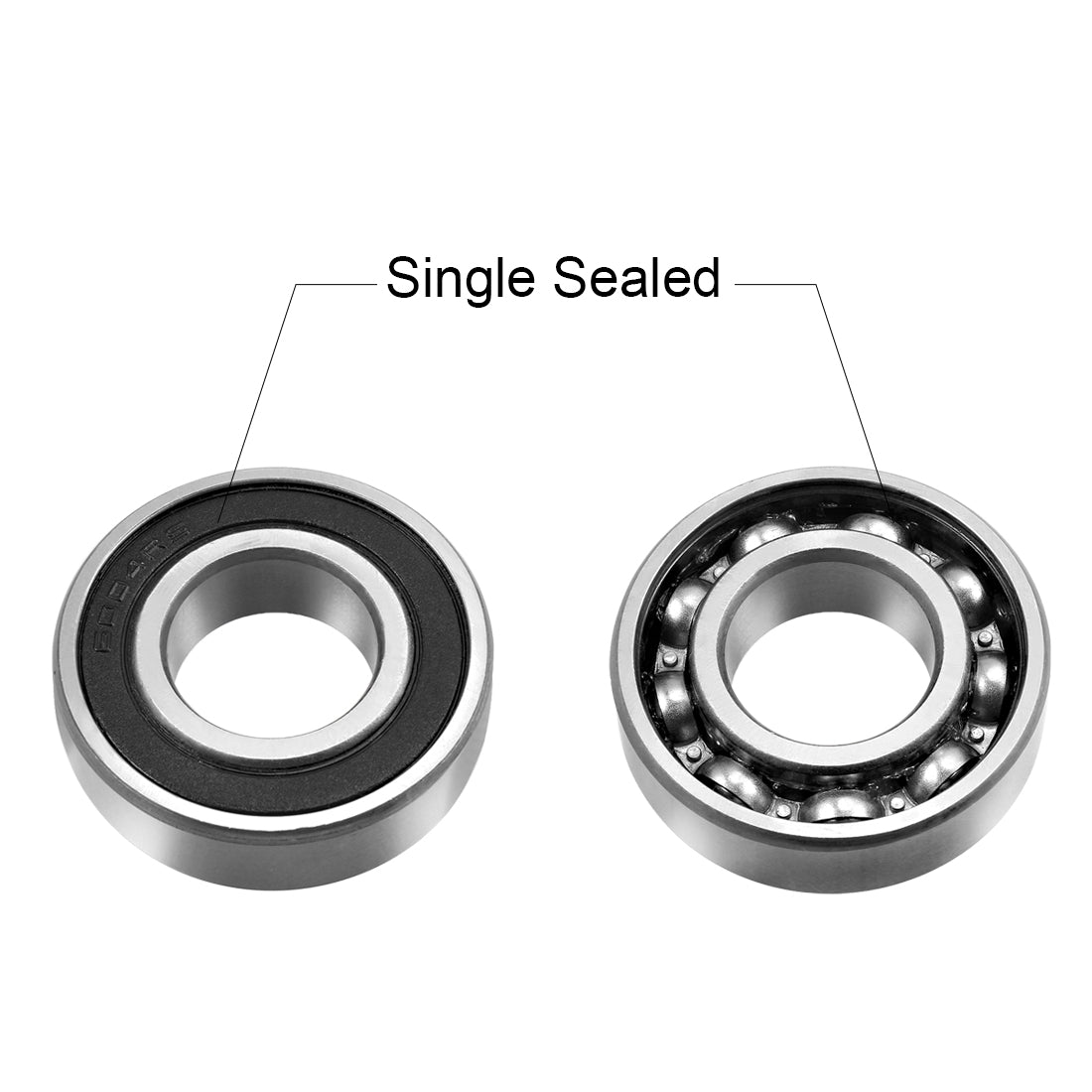 Harfington Deep Groove Ball Bearings Single Sealed Chrome Steel