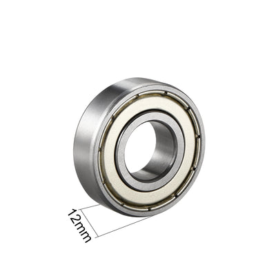 Harfington Uxcell Deep Groove Ball Bearings Metric Double Shielded Chrome Steel Roller Z2