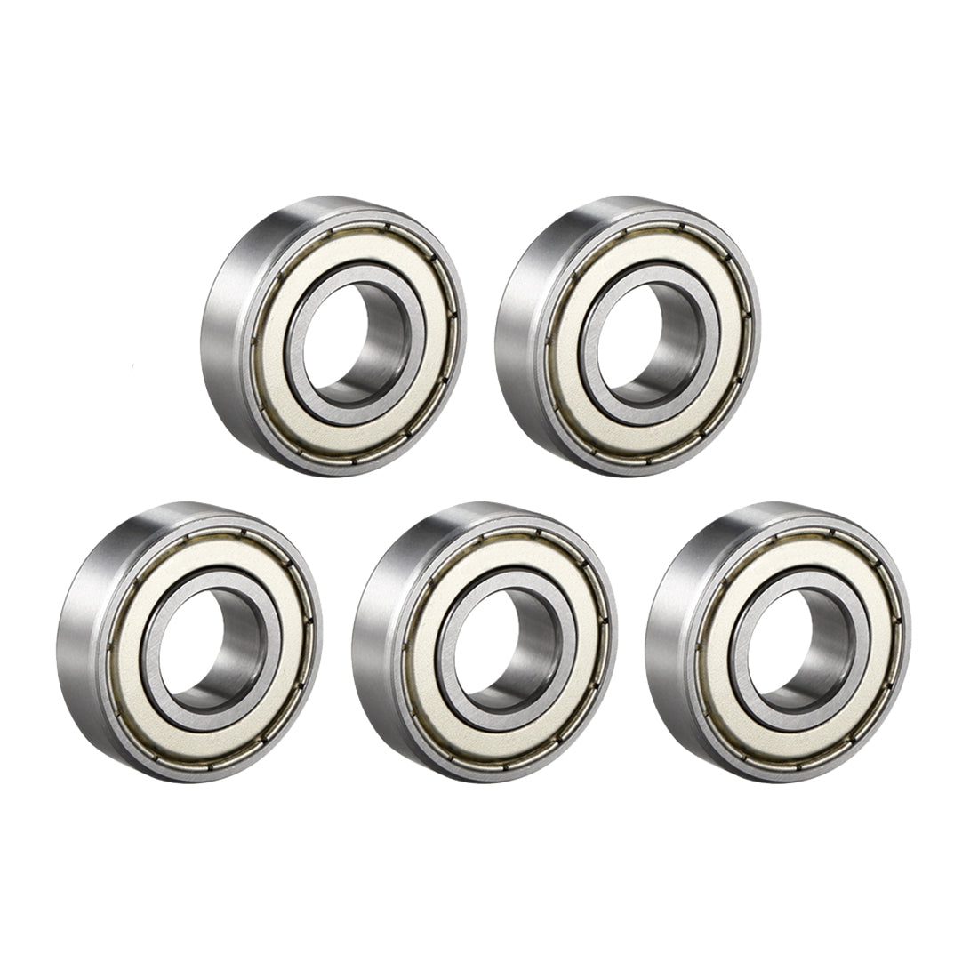 uxcell Uxcell Deep Groove Ball Bearings Metric Double Shielded Chrome Steel Roller Z2