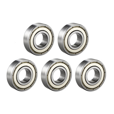 uxcell Uxcell Deep Groove Ball Bearings Metric Double Shielded Chrome Steel Roller Z2