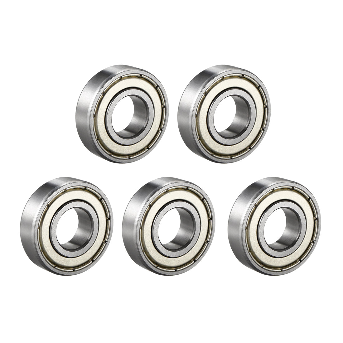 uxcell Uxcell Deep Groove Ball Bearings Metric Double Shielded Chrome Steel Roller Z2
