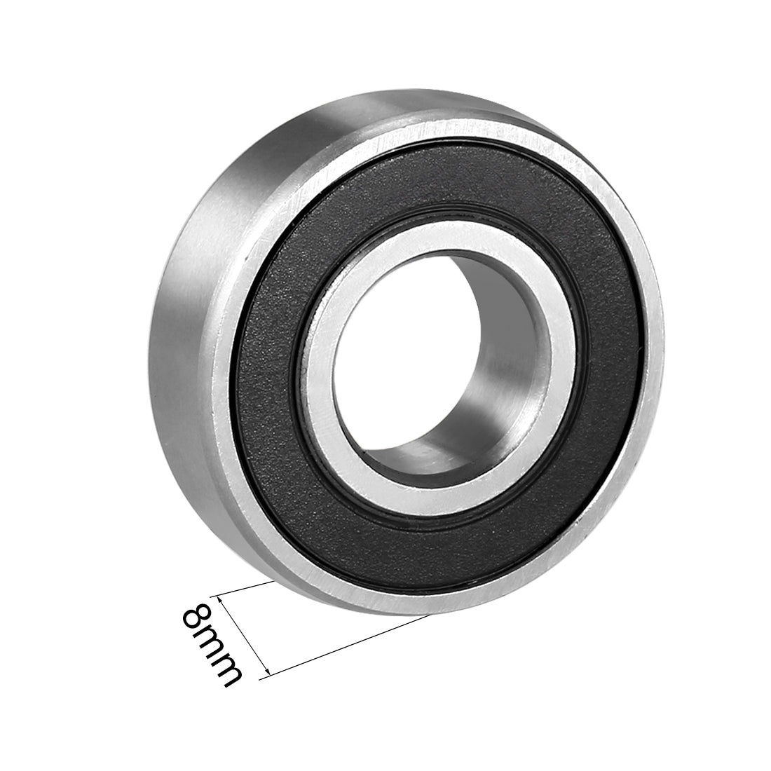 Harfington Deep Groove Ball Bearings Metric Single Sealed Chrome Steel P0 Z2 Level