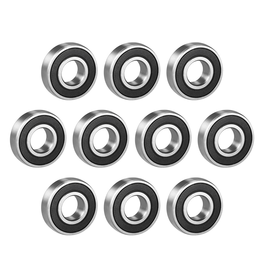 Harfington Deep Groove Ball Bearings Metric Single Sealed Chrome Steel P0 Z2 Level