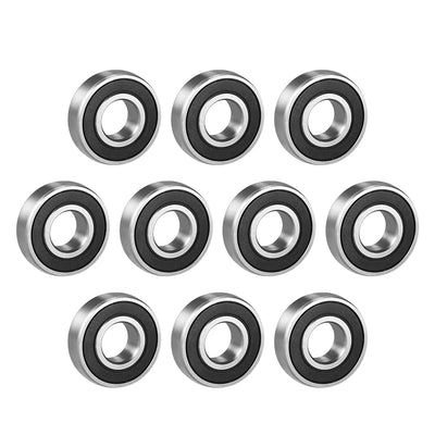 Harfington Deep Groove Ball Bearings Metric Single Sealed Chrome Steel P0 Z2 Level